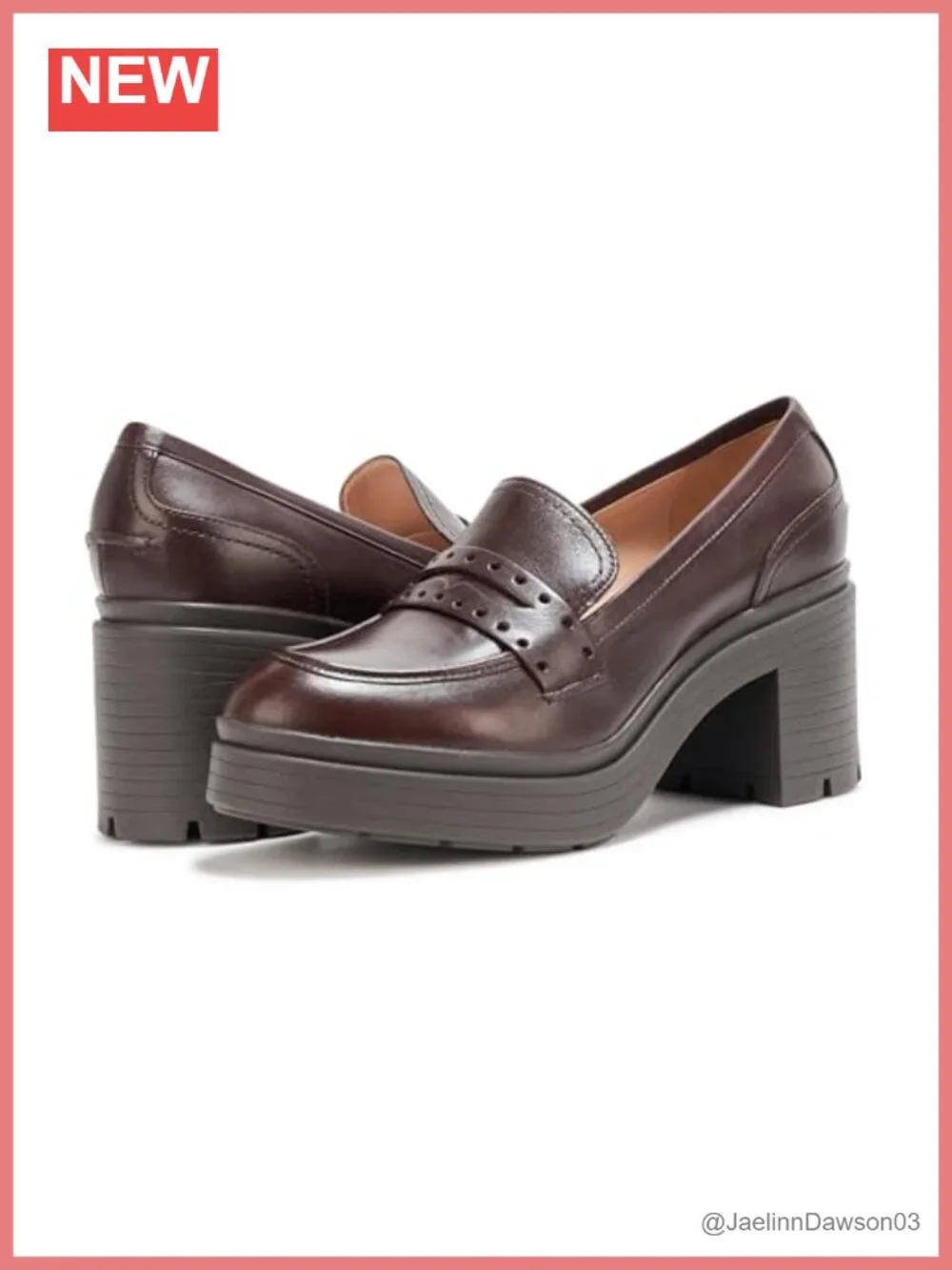 Women's Leather Penny Loafers Slip-Ons with Cushioning